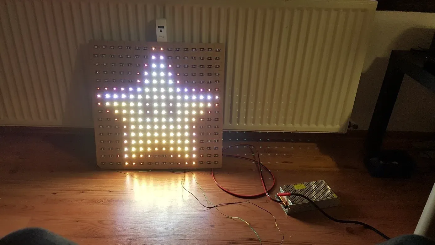 LED Matrix testen mit Stern Bild