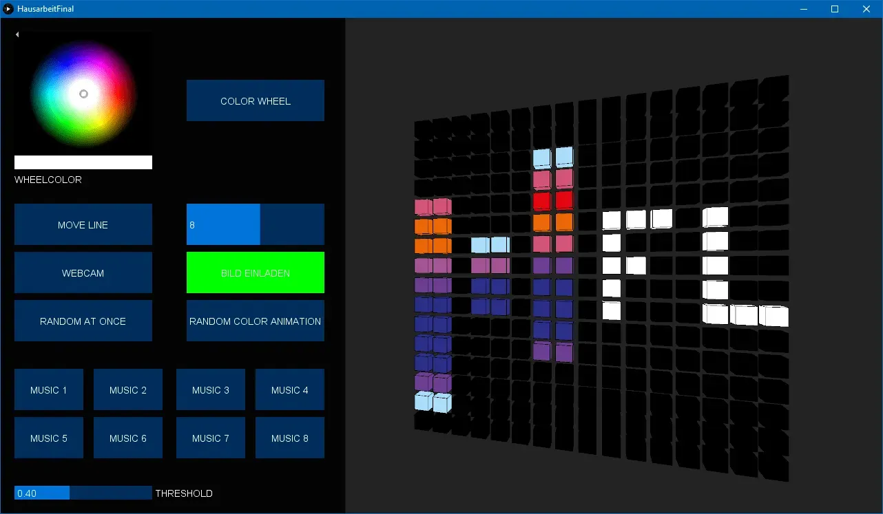 LED Matrix Software Bild Funktion